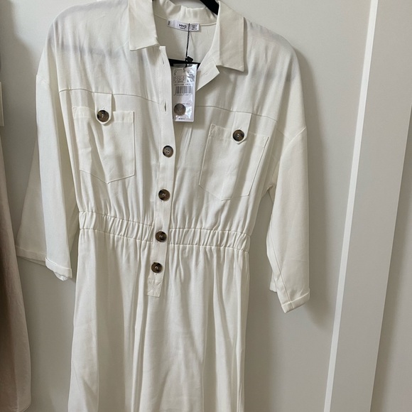 Mango Button Shirt Dress - Picture 5 of 9